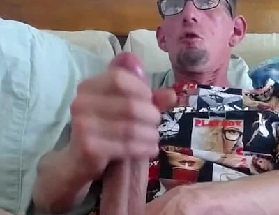 Masturbating