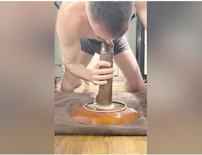 Sloppy Deepthroating And On Dildos