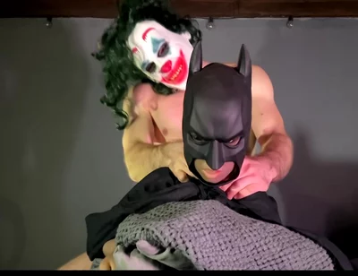 Muscular Joker Fucks A Dressed As Batman! Rough Sex! Cum Inside! With Lina Paige