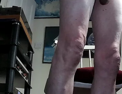 Low Angle View of Anal and Cum Show