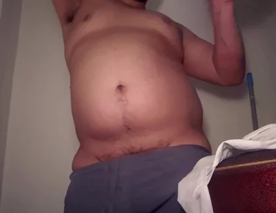 Chubby Muscle Ball Belly Blows up