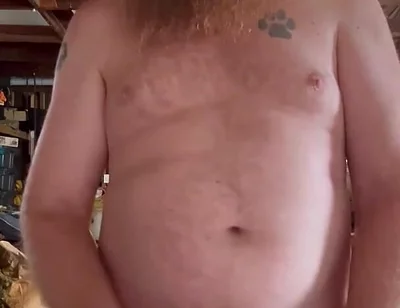 Redneck Jerk and Cum in Garage