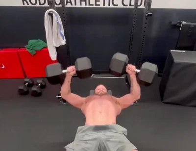 Hit a Pr on Dumbbell Bench Press
