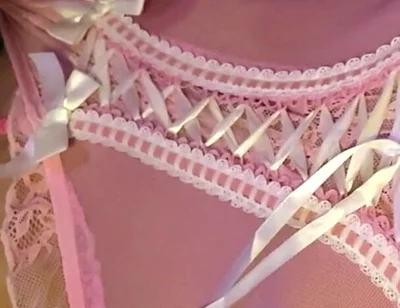 Crossdresser Cdmichelle Wearing Pink Lingerie Jacking off