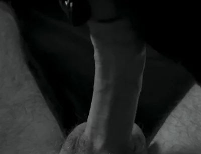 Black Glove on My Cock