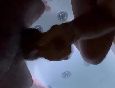 Hairy Bear Dominates: Hot Tub Oral, Rimming, Mutual Edging