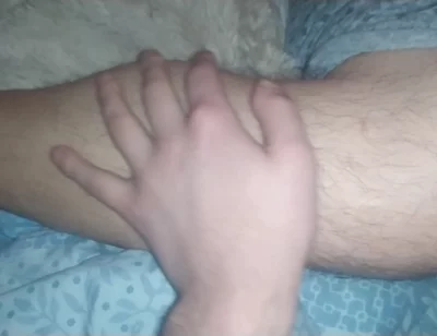 Twink Bear Plays with His Boyfriend's Legs and Feet