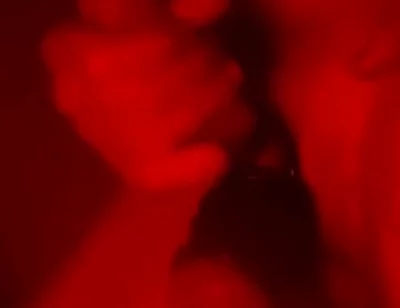 Oily Masturbation in Red Monochrome