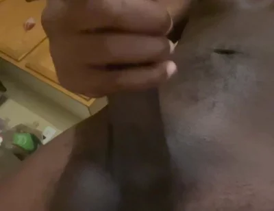 Risky Wanking in the Kitchen in a Shared House