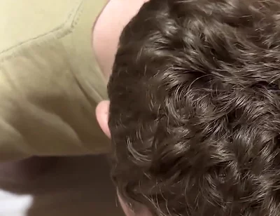 He Kisses My Big Hard Cock While I Pee