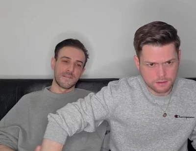 Hung Uncut Brotosh Lads Side by Side Masturbation