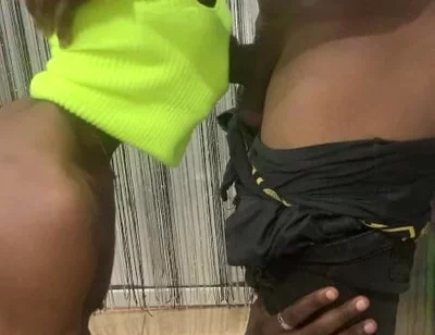 Ebony Straight Twink Wanted a Job so Badly and I Gave Him a Blowjob to Do on Me
