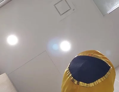 Wrestler in Toilet