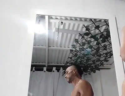 Cum in Front of the Mirror