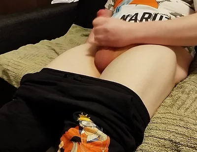 Chubby Nerd Boi Watches Porn and Cums Twice