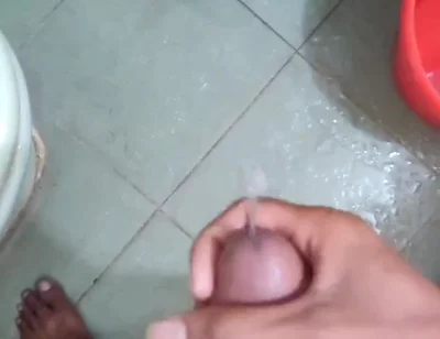 Bengali Boy's Solo Masturbation in the Bathroom
