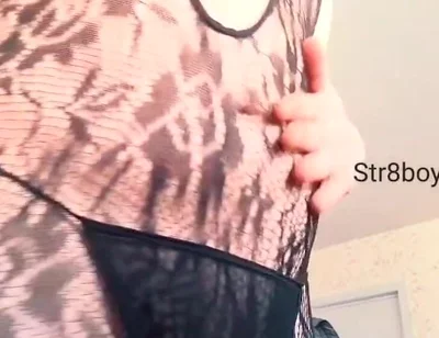 Straight Bottom Boy with Femboy Kink Shows Face and Body for First Time