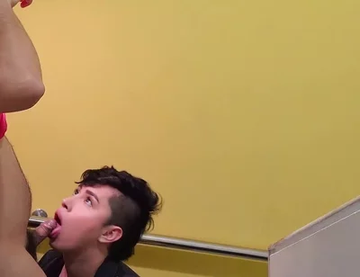 Cruising with Twink From the Building Who Loves to Suck Cock