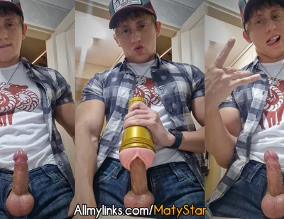 Fucking Fleshlight Clothed!