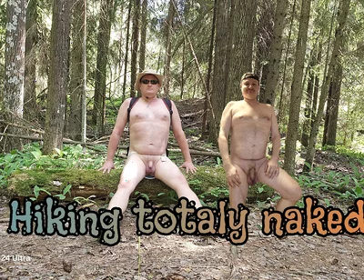 Naked Hike in Finnish Forrest