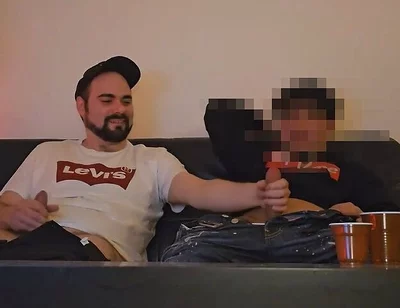 Straight Turkish Buddy First Time Seduced to a Mutual Jerkoff and Blowjob by a Guy