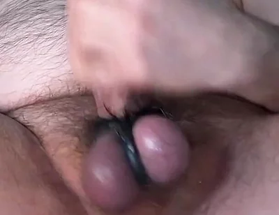 Edging and Jerking off with Huge Devided Bull Balls