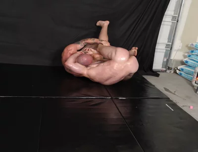 Oiled Nude Muscle Wrestling