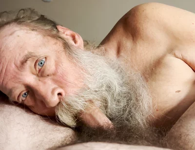 Papa Bear Sucks and Worships Hairy Cub Cock