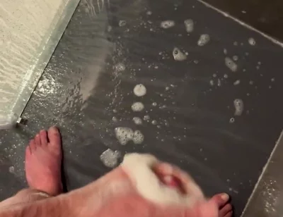 Jerked off in the Hotel Shower