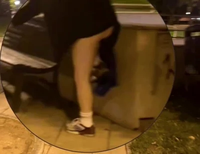 Amateur Boy Caught Changing in a Park, Flashing His Ass