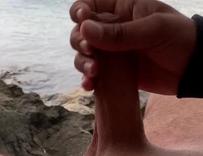 Young Solo Jerk at Lake