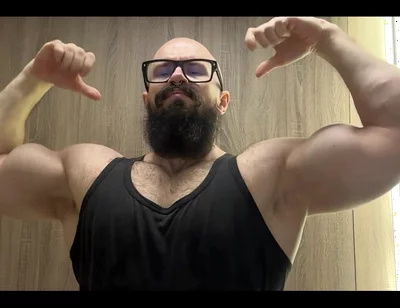 Enjoy the View of My Thick Meaty Biceps Bouncing in Slow Motion