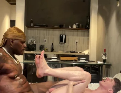 White Brazilian Slut Takes Big Black Cock