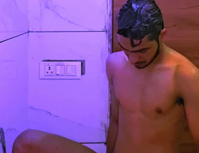Young Boy Naked Having Fun