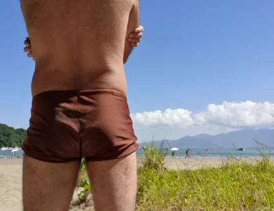 Furry Enjoying the Beach