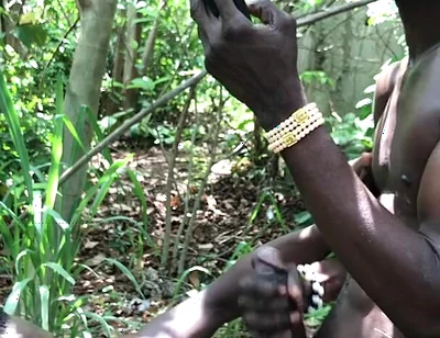 Outdoor Threessome Fuck Inside the Bush