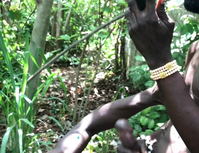 Outdoor Threessome Fuck Inside the Bush