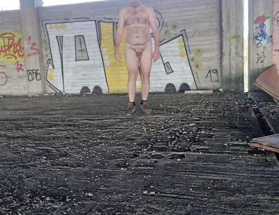 All Naked in Street