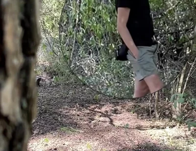 Amateur Boy Caught Jerking-off in the Woods