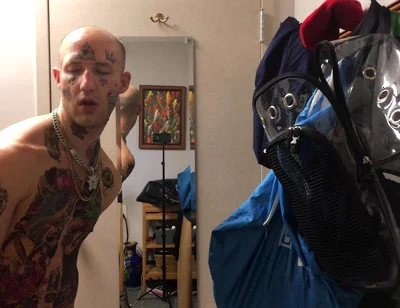 Face Tatted Masturbator