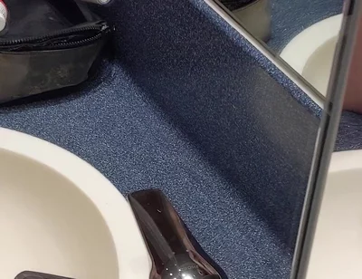 Hotel Bathroom Wanking and Cumming in Front of the Mirrors - Rockardglans
