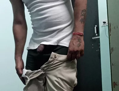 Indian Police Officer in Full Masti Mood