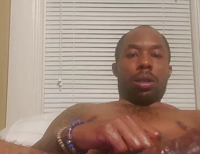 BBC stroking hard dick