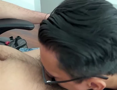 My Cock Disappears Down His Throat