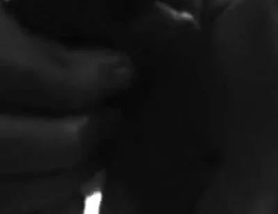 Stroking Hard Cock in Black and White with Lots of Cum