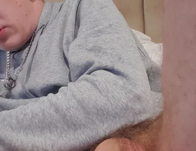 Skinny Lad Messing with Floppy Cock