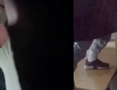 Amateur Boy Ordered to Get on His Knees, Blindfolded, and Pissed in His Mouth Through a Gloryhole