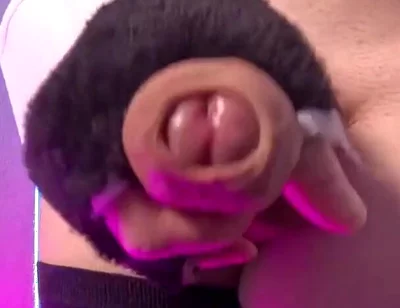 Cute Femboy Cums on His Stockings for You