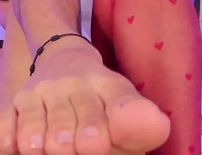 Ken in Panty and His Hot Feet Ends up Removing and Opening His Fingers