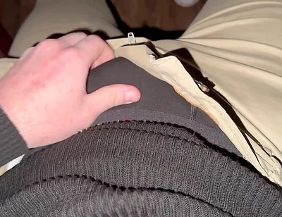 German Voice Horny After Work Black Boxer Down Fat Glans Drips